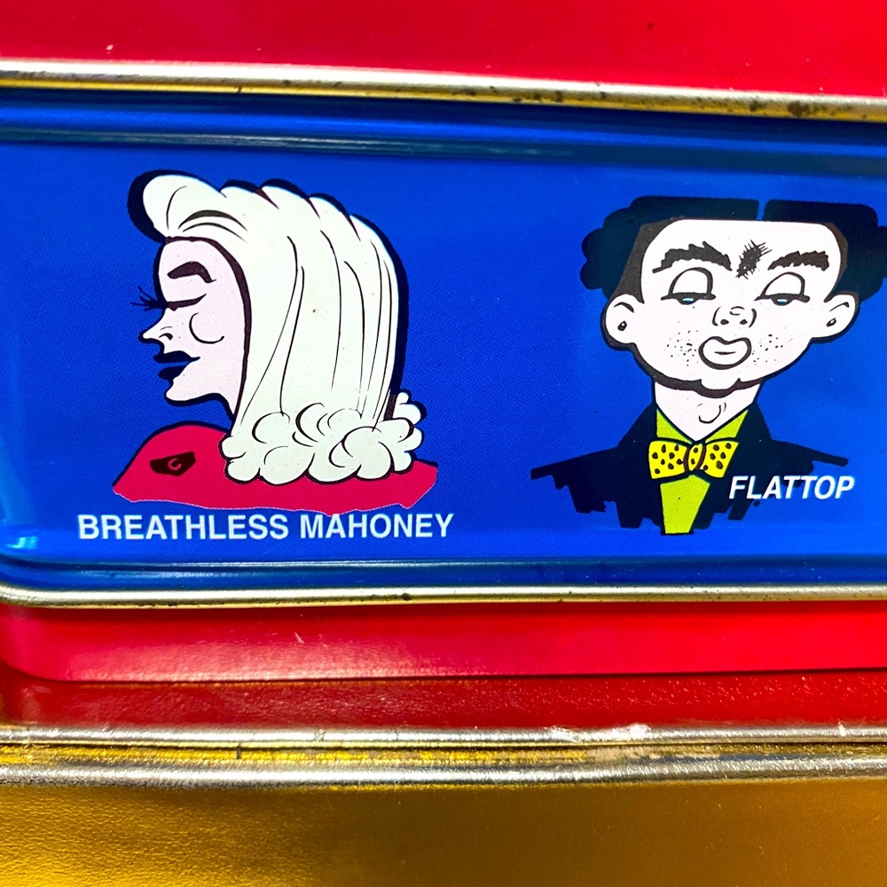 DICK TRACY VINTAGE COLLECTIBLE 1998 METAL TOTE LUNCHBOX & 199O APPLAUSE FIGURE - Picture 11 of 15